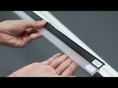 شريط ألومنيوم LED مع غطاء PC/PMMA شفاف/شبه شفاف/أسود/ناشر