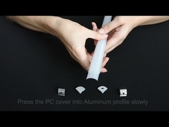 زاوية ألومنيوم ليد للخزانة بزاوية 45 و 90 درجة للإضاءة