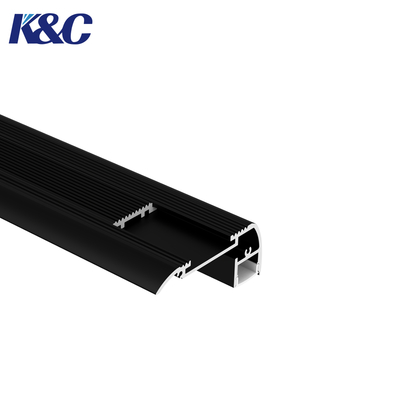 سعر جيد 6063 ألومنيوم LED درج الملف 65.0x27.5mm طول مخصص الانترنت