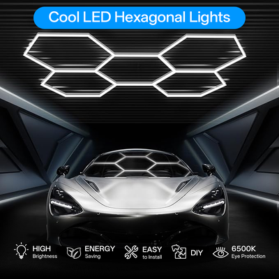 سعر جيد K&C هيكساجون ضوء LED سقف جدار تفاصيل الاستوديو Posh ورشة العمل الضوء Diy Led honeycomb ورشة عمل سيارة المرآب ضوء العمل الانترنت