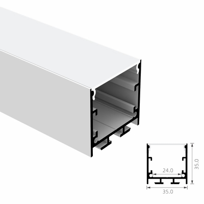 سعر جيد قطاع الألمنيوم LED قطاع 35x35mm قناة بثق الرفع لقطاع الضوء بقيادة الولايات المتحدة الانترنت