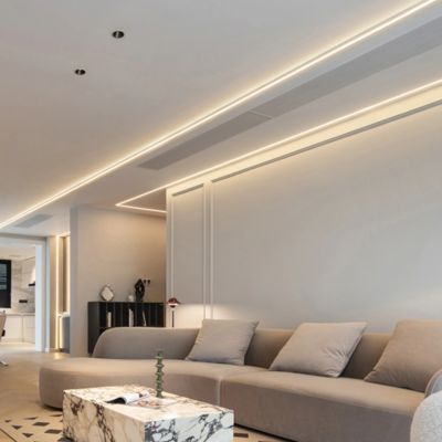 KA6 25 * 13 مللي متر RGB ip65 led بثق قطاع الألومنيوم للحمام