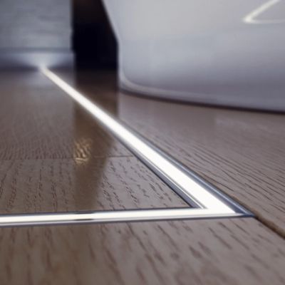 W50 * H35mm راحة الألومنيوم الشخصي LED مع موزع الكمبيوتر للضوء الخطي