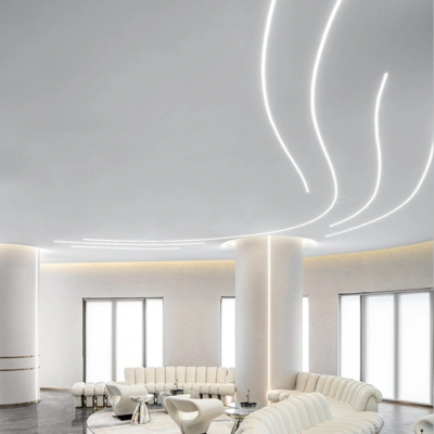 سعر جيد Spary Caoting المعلقة LED الألومنيوم الشخصي الرملي 6063 T5 الانترنت