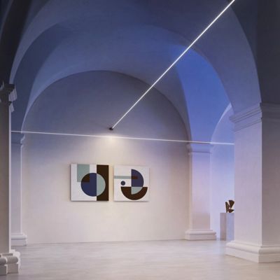 شريط فولاذي مقاوم للصدأ مع أضواء أفق PVC سوداء إكسسوارات ضوء النجوم الخطي