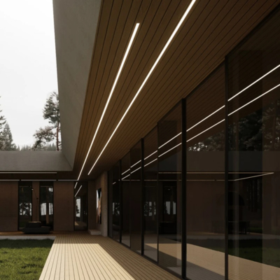 Width16 * High6mm شريط ألمنيوم LED مثبت بشكل مسطح مع غطاء ناشر PC
