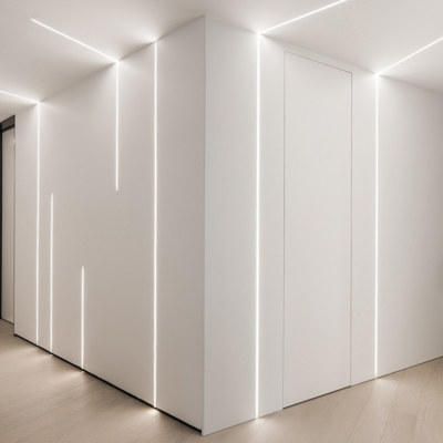 6061 6063 أسود LED قطاع الألومنيوم الإسكان غطاء واضح