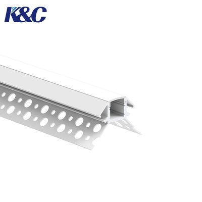 سعر جيد 6061-T6 Aluminum Alloy LED Plasterboard Profile with Integrated Diffuser and Sandblasting Oxidation for Uniform Lighting الانترنت