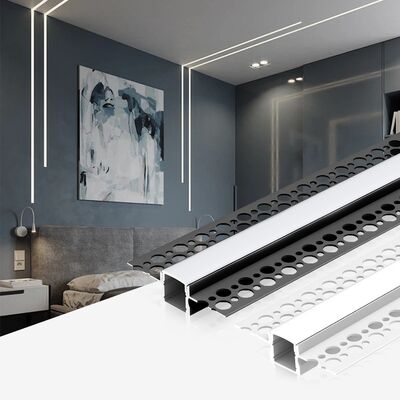 سعر جيد 6063 T5 سبيكة الألومنيوم LED ملف الألومنيوم مع أكسدة الرمل والضمان لمدة 5 سنوات لقناة الشريط LED الانترنت