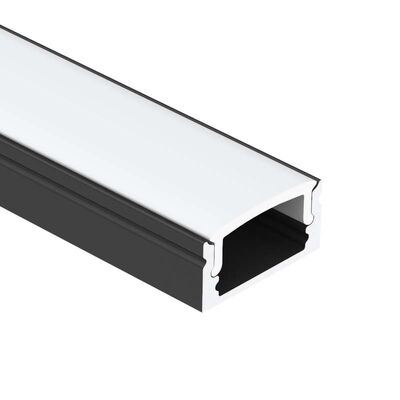 سعر جيد مقطع ألومنيوم LED K17 مثبت على السطح مع ناشر PMMA PC لشريط LED 12 مم من سبيكة 6063 T5 الانترنت