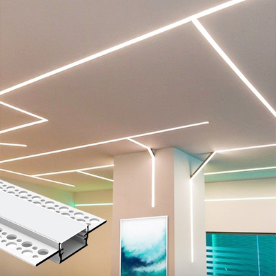 سعر جيد 6063 T5 قناة شريط LED من سبيكة الألومنيوم مع تركيب متدخل وضمان لمدة 5 سنوات الانترنت