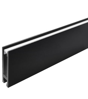 قطاع الألمنيوم LED W9.8 * H25.4mm بأكسيد الألومنيوم المعلق