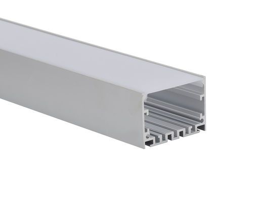 سعر جيد 6063t5 50x50mm قلادة PC غطاء بقيادة قطاع القناة مع الناشر الانترنت