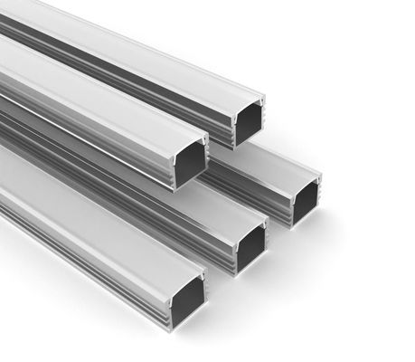 W16.5mm H13.5mm LED قطاع الألومنيوم قطاع 6063 T5 PC الناشر LED القناة