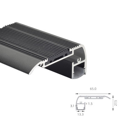 الأوبال المؤكسد H27.5mm LED الألومنيوم النتوء الملامح رذاذ الطلاء