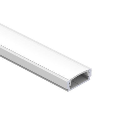6061 6063 أسود LED قطاع الألومنيوم الإسكان غطاء واضح