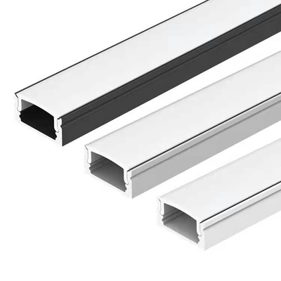 سعر جيد 17 * 9mm LED قطاع الألومنيوم الشخصي النتوء قناة مع غطاء الكمبيوتر الانترنت