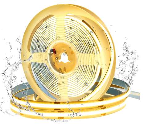 شريط مرن COB LED عالي الكثافة بدون نقاط IP65 مقاوم للماء شريط إضاءة LED 220 فولت 360 المصابيح 8 مللي متر A80