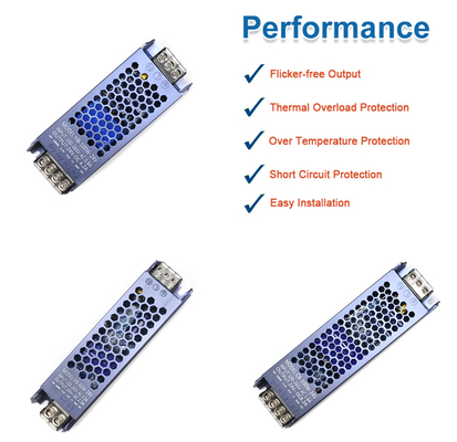 سعر جيد 60W 100W 200W LED امدادات الطاقة DC 12V 24V AC220V - 240V LED سائق التبديل IP20 الانترنت