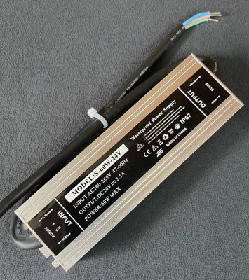 AC220V-240V DC 12V 24V LED تحويل التيار الكهربائي IP67 للماء في الهواء الطلق LED سائق